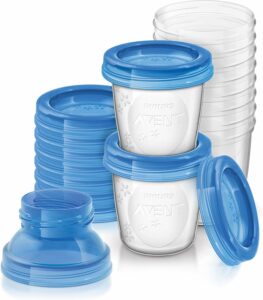 Pot réutilisable pour stocker le lait maternel
