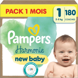Couche bébé Pampers Harmonie taille 1 180 couches
