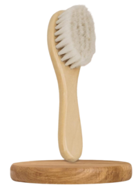 Brosse douce en bois de hêtre et poil de chèvre pour bébé - Grünspecht