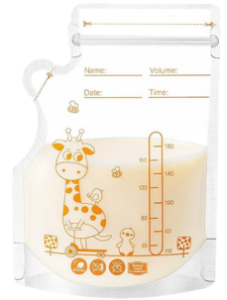 Sachets de conservation du lait maternel pré-stérilisés